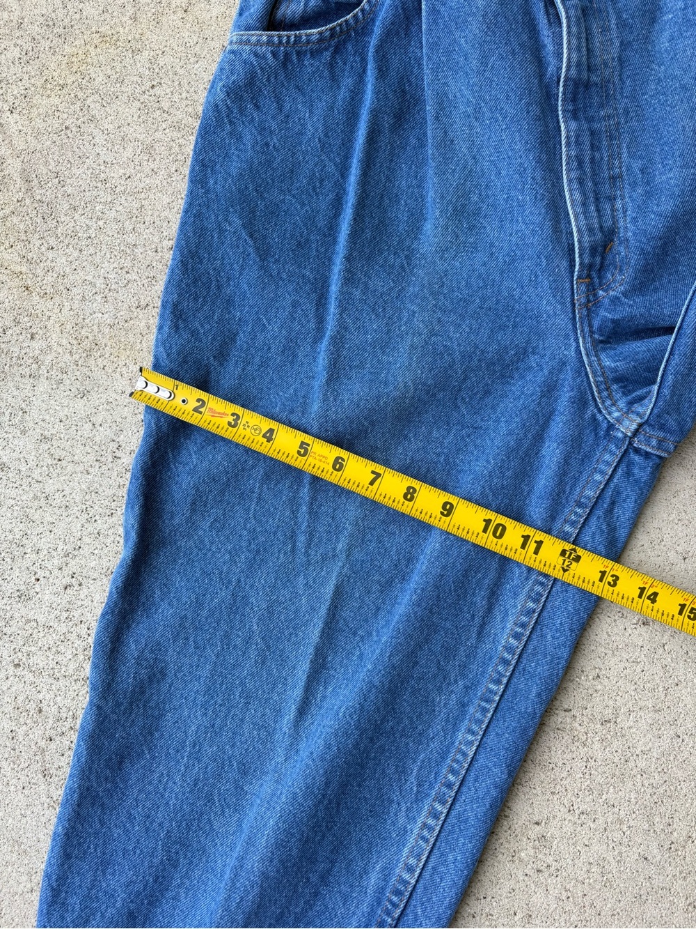 Vintage 80s Levi's Pleated Front Denim Pants High Rise Brown Tab 30x34 - Picture 8 of 10